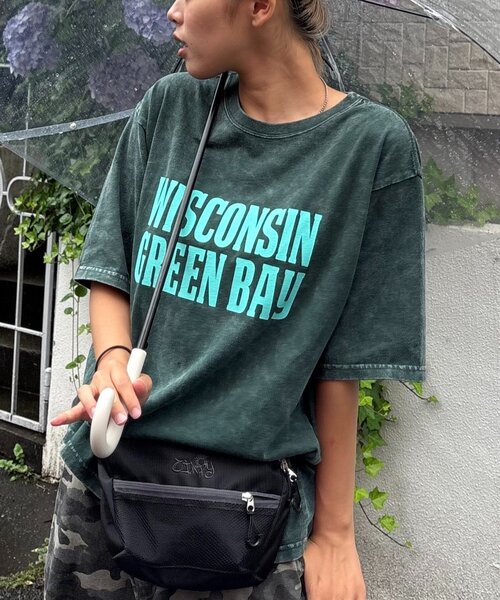 CIAOPANIC TYPY(チャオパニックティピー)の「【UNISEX】アシッドウォッシュ加工ロゴTEE(Tシャツ/カットソー・レディース・ブラック/ネイビー/ライトグレー/レッド/オレンジ/グリーン・MEDIUM/LARGE)」の18枚目の写真