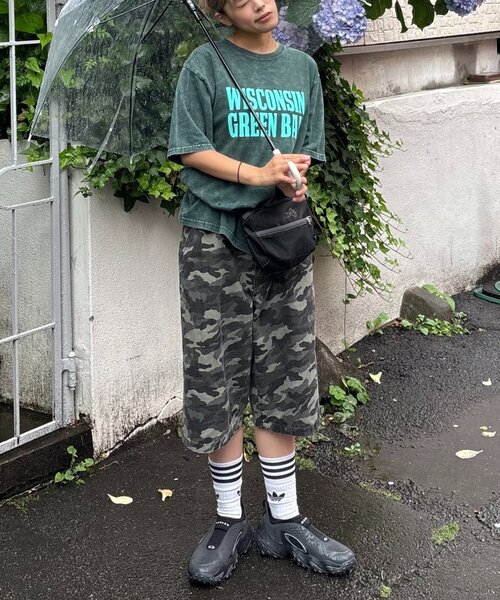 CIAOPANIC TYPY(チャオパニックティピー)の「【UNISEX】アシッドウォッシュ加工ロゴTEE(Tシャツ/カットソー・レディース・ブラック/ネイビー/ライトグレー/レッド/オレンジ/グリーン・MEDIUM/LARGE)」の19枚目の写真