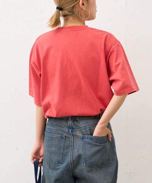 CIAOPANIC TYPY(チャオパニックティピー)の「【UNISEX】アシッドウォッシュ加工ロゴTEE(Tシャツ/カットソー・レディース・ブラック/ネイビー/ライトグレー/レッド/オレンジ/グリーン・MEDIUM/LARGE)」の22枚目の写真
