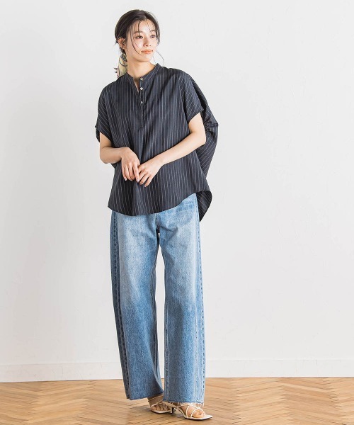 Droite lautreamont(ドロワットロートレアモン)の「カーブデニムパンツ≪洗濯機で洗える≫(デニムパンツ・レディース・ブルー・M)」の20枚目の写真