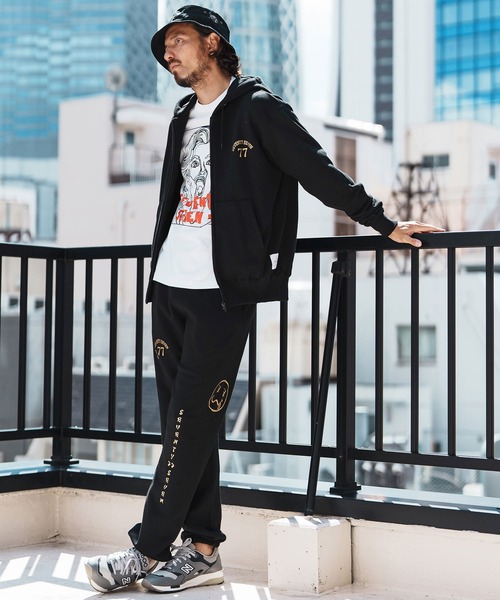 seventy seven（セブンティセブン）の「mlt5169-middle onz  3-4 sleeve t-shirts (77LADY)　七分袖Tシャツ（Tシャツ/カットソー・メンズ・ネイビー/ホワイト/ブラック・S/M/L/XL）」の8枚目の写真