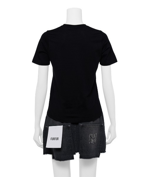 WEB限定】ビジュー付きロゴ刺繍Tシャツ（Tシャツ/カットソー