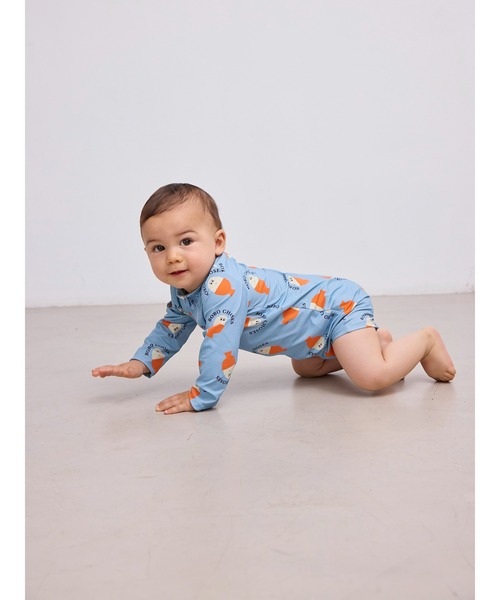 セール】[ BABY }Morning Egg all over swim overall（水着
