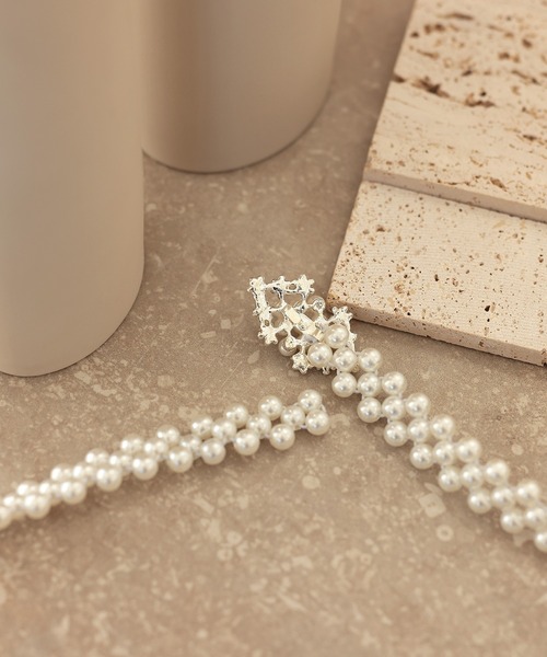 CELEN（セレン）の「ビジュー＆パールベルト【オケージョン ドレス小物】【ゆかた飾り紐 帯飾り 浴衣小物】（ベルト・レディース・シルバー/シャンパン・FREE）」の19枚目の写真