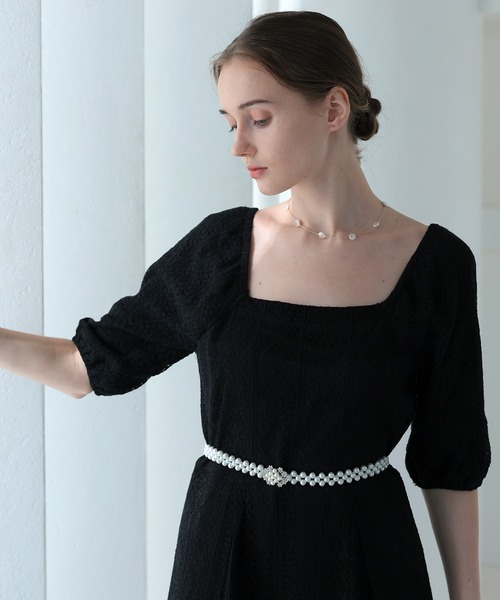 CELEN（セレン）の「ビジュー＆パールベルト【オケージョン ドレス小物】【ゆかた飾り紐 帯飾り 浴衣小物】（ベルト・レディース・シルバー/シャンパン・FREE）」の6枚目の写真