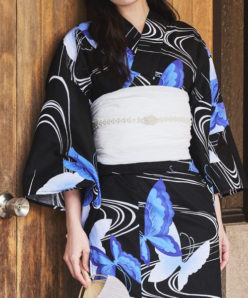 CELEN（セレン）の「ビジュー＆パールベルト【オケージョン ドレス小物】【ゆかた飾り紐 帯飾り 浴衣小物】（ベルト・レディース・シルバー/シャンパン・FREE）」の4枚目の写真