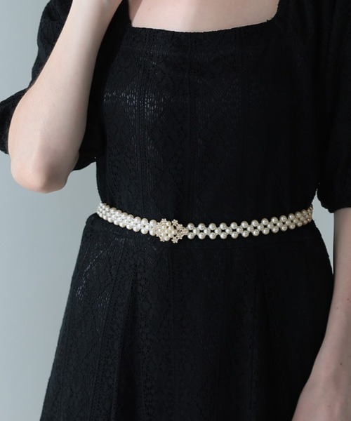CELEN（セレン）の「ビジュー＆パールベルト【オケージョン ドレス小物】【ゆかた飾り紐 帯飾り 浴衣小物】（ベルト・レディース・シルバー/シャンパン・FREE）」の21枚目の写真