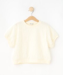 SHOO・LA・RUE（シューラルー）の「【130-150cm】シアーの凹凸感が大人っぽい デザイントップス（Tシャツ/カットソー）」