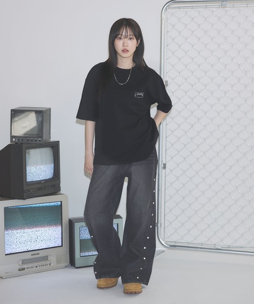 THRASHER(スラッシャー)の「THRASHER×MSG 別注 ボックスシルエット 加工プリント 半袖Tシャツ(Tシャツ/カットソー・メンズ・ブラック/ホワイト/チャコール・S/M/L/XL)」の5枚目の写真