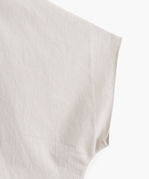COSMIC WONDER（コズミックワンダー）の「Cotton flax poplin folk dress（ワンピース・レディース・ブラック/ライトグレー・FREE）」の8枚目の写真