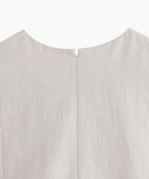 COSMIC WONDER（コズミックワンダー）の「Cotton flax poplin folk dress（ワンピース・レディース・ブラック/ライトグレー・FREE）」の10枚目の写真