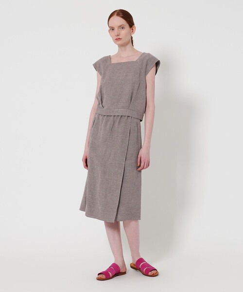 美品 Steven Alan ミリタリー コットンリネン ラップスカート 美品 Steven Alan ミリタリー コットンリネン ラップスカート