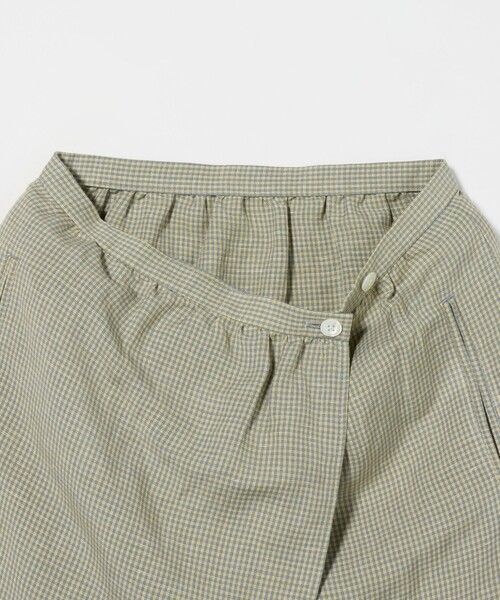美品 Steven Alan ミリタリー コットンリネン ラップスカート 美品 Steven Alan ミリタリー コットンリネン ラップスカート