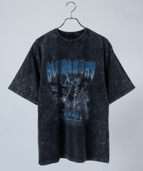 JOHN'S CLOSET（ジョンズクローゼット）の「【13】アソートデザイン グランジ加工 半袖 ビッグTシャツ（Tシャツ/カットソー・メンズ・ライトグレー系2/ライトグレー系1/ブラック系7/ブラック系6/ブラック系5/ブラック系4/ブラック系3/ブラック系2/ブラック系1/ピンク系1/ブラウン系2/ブラウン系1・LARGE/MEDIUM）」の2枚目の写真