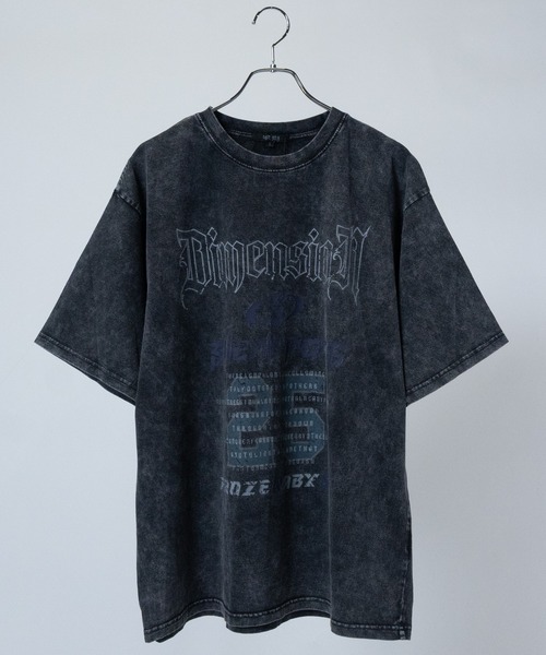 JOHN'S CLOSET（ジョンズクローゼット）の「【13】アソートデザイン グランジ加工 半袖 ビッグTシャツ（Tシャツ/カットソー・メンズ・ライトグレー系2/ライトグレー系1/ブラック系7/ブラック系6/ブラック系5/ブラック系4/ブラック系3/ブラック系2/ブラック系1/ピンク系1/ブラウン系2/ブラウン系1・LARGE/MEDIUM）」の7枚目の写真