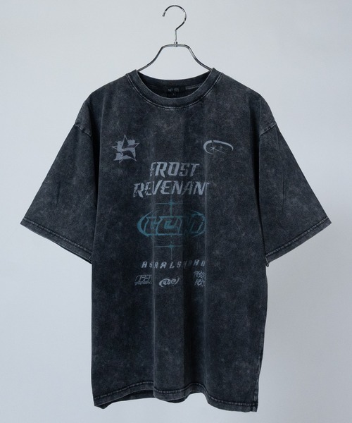 JOHN'S CLOSET（ジョンズクローゼット）の「【13】アソートデザイン グランジ加工 半袖 ビッグTシャツ（Tシャツ/カットソー・メンズ・ライトグレー系2/ライトグレー系1/ブラック系7/ブラック系6/ブラック系5/ブラック系4/ブラック系3/ブラック系2/ブラック系1/ピンク系1/ブラウン系2/ブラウン系1・LARGE/MEDIUM）」の8枚目の写真