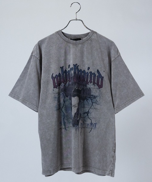 JOHN'S CLOSET（ジョンズクローゼット）の「【13】アソートデザイン グランジ加工 半袖 ビッグTシャツ（Tシャツ/カットソー・メンズ・ライトグレー系2/ライトグレー系1/ブラック系7/ブラック系6/ブラック系5/ブラック系4/ブラック系3/ブラック系2/ブラック系1/ピンク系1/ブラウン系2/ブラウン系1・LARGE/MEDIUM）」の10枚目の写真