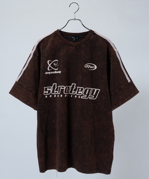 JOHN'S CLOSET（ジョンズクローゼット）の「【13】アソートデザイン グランジ加工 半袖 ビッグTシャツ（Tシャツ/カットソー・メンズ・ライトグレー系2/ライトグレー系1/ブラック系7/ブラック系6/ブラック系5/ブラック系4/ブラック系3/ブラック系2/ブラック系1/ピンク系1/ブラウン系2/ブラウン系1・LARGE/MEDIUM）」の11枚目の写真