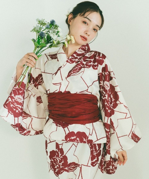 2WAYセパレート浴衣/3点セット/キャミワンピース/羽織り/帯