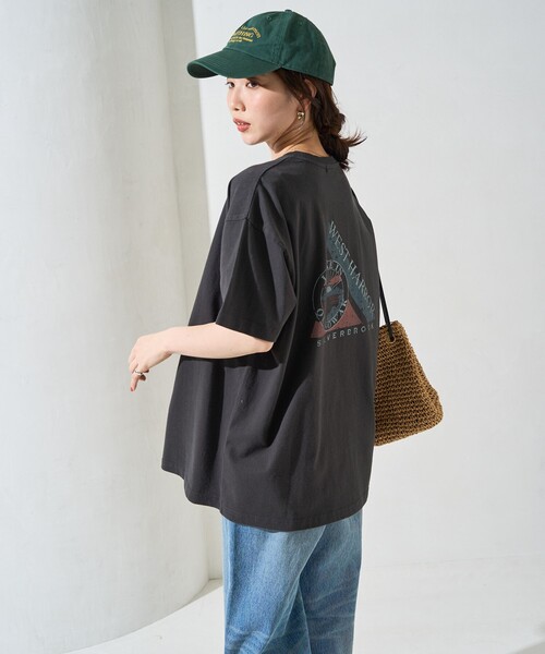 【 Jeans】バック ロゴ プリント 半袖Tシャツ（送料込み) Lee セール リー Tシャツ 半袖 バックプリント ツートーン ロゴ