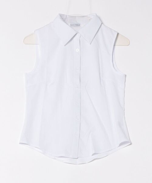 BLANC FICELLE(ブランフィセル)の「ノースリーブ シャツ(シャツ/ブラウス・レディース・ブルー/ブラック/ホワイト・S/M/L)」の14枚目の写真