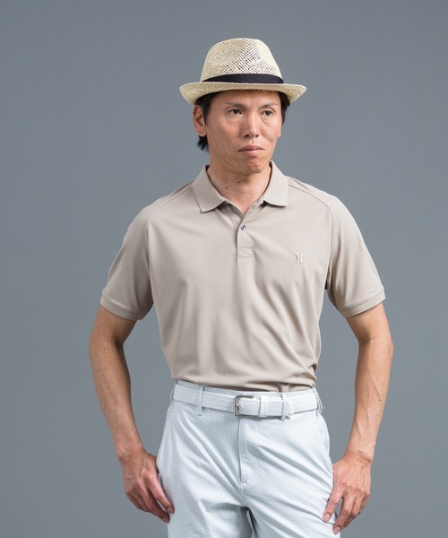 Hurley (ハーレー)の「【Hurley/ハーレー】ロゴポロシャツ 吸水速乾 ゴルフ PIQUE ICON SS POLO おしゃれなギフトに最適!(ポロシャツ・メンズ・カーキ/サックスブルー/ブラック/ブルー/グレー/ベージュ/ネイビー/オレンジ/ブルー系その他/イエロー/グリーン/ピンク/レッド/ホワイト・MEDIUM/LARGE/SMALL/X-LARGE)」の4枚目の写真