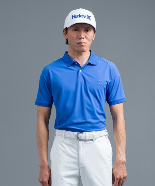 Hurley (ハーレー)の「【Hurley/ハーレー】ロゴポロシャツ 吸水速乾 ゴルフ PIQUE ICON SS POLO おしゃれなギフトに最適!(ポロシャツ・メンズ・カーキ/サックスブルー/ブラック/ブルー/グレー/ベージュ/ネイビー/オレンジ/ブルー系その他/イエロー/グリーン/ピンク/レッド/ホワイト・MEDIUM/LARGE/SMALL/X-LARGE)」の10枚目の写真