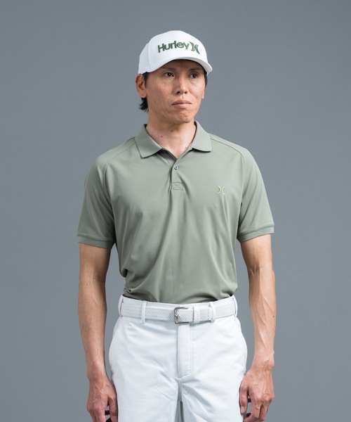 Hurley (ハーレー)の「【Hurley/ハーレー】ロゴポロシャツ 吸水速乾 ゴルフ PIQUE ICON SS POLO おしゃれなギフトに最適!(ポロシャツ・メンズ・カーキ/サックスブルー/ブラック/ブルー/グレー/ベージュ/ネイビー/オレンジ/ブルー系その他/イエロー/グリーン/ピンク/レッド/ホワイト・MEDIUM/LARGE/SMALL/X-LARGE)」の5枚目の写真