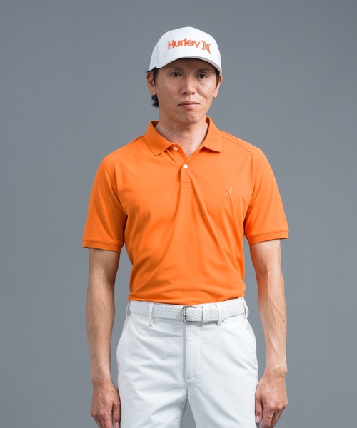 Hurley (ハーレー)の「【Hurley/ハーレー】ロゴポロシャツ 吸水速乾 ゴルフ PIQUE ICON SS POLO おしゃれなギフトに最適!(ポロシャツ・メンズ・カーキ/サックスブルー/ブラック/ブルー/グレー/ベージュ/ネイビー/オレンジ/ブルー系その他/イエロー/グリーン/ピンク/レッド/ホワイト・MEDIUM/LARGE/SMALL/X-LARGE)」の14枚目の写真