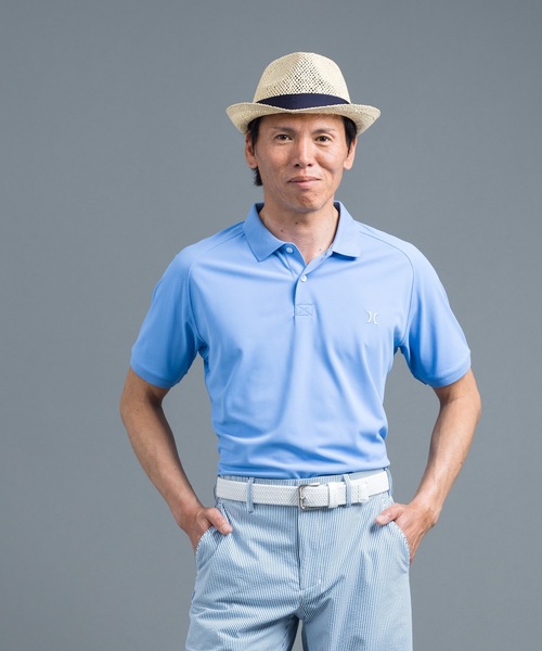 Hurley (ハーレー)の「【Hurley/ハーレー】ロゴポロシャツ 吸水速乾 ゴルフ PIQUE ICON SS POLO おしゃれなギフトに最適!(ポロシャツ・メンズ・カーキ/サックスブルー/ブラック/ブルー/グレー/ベージュ/ネイビー/オレンジ/ブルー系その他/イエロー/グリーン/ピンク/レッド/ホワイト・MEDIUM/LARGE/SMALL/X-LARGE)」の9枚目の写真
