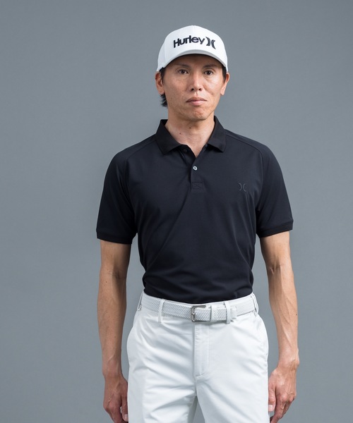 ポロシャツ ポロ 「Hurley/ハーレー」レディースロゴポロシャツ　吸水速乾性　 UPF30+　ゴルフ　PIQUE ICON SS POLO レディ Hurley （ハーレー）の「【Hurley/ハーレー】ロゴポロシャツ