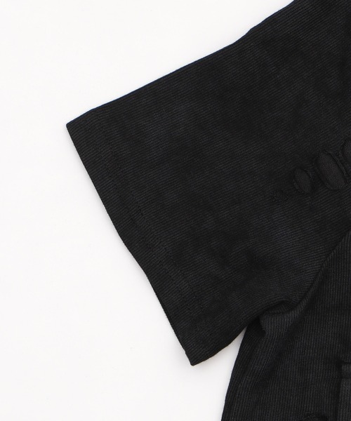 Figments（フィグメンツ）の「半袖クロップドショルダーZIPトップ（シャツ/ブラウス・レディース・ブラック/スミクロ・FREE）」の16枚目の写真