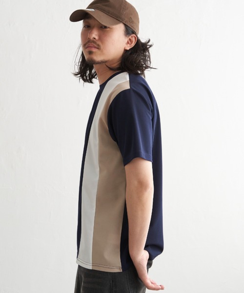 NO NEED(ノーニード)の「タテ切り替えT(Tシャツ/カットソー・メンズ・ホワイト/チャコール/ネイビー・M/L/LL)」の20枚目の写真