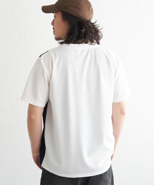 NO NEED(ノーニード)の「タテ切り替えT(Tシャツ/カットソー・メンズ・ホワイト/チャコール/ネイビー・M/L/LL)」の9枚目の写真