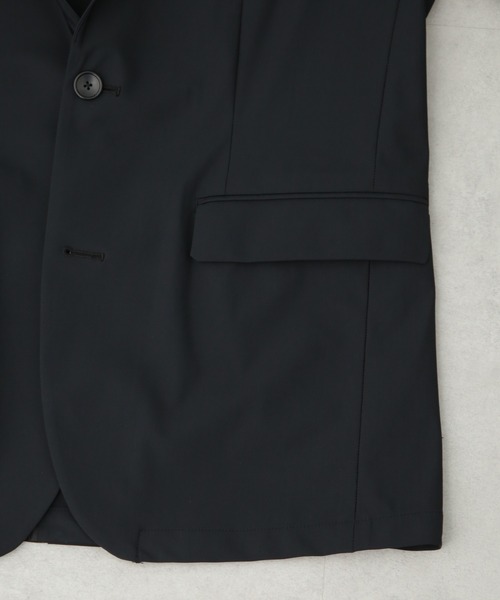 NANO universe(ナノユニバース)の「「N JACKET PREMIUM」クールタッチ4WAYストレッチジャケット撥水(テーラードジャケット・メンズ・ブラック/ベージュ・L/M/S)」の7枚目の写真