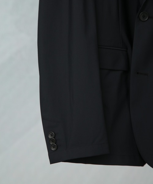 NANO universe(ナノユニバース)の「「N JACKET PREMIUM」クールタッチ4WAYストレッチジャケット撥水(テーラードジャケット・メンズ・ブラック/ベージュ・L/M/S)」の8枚目の写真