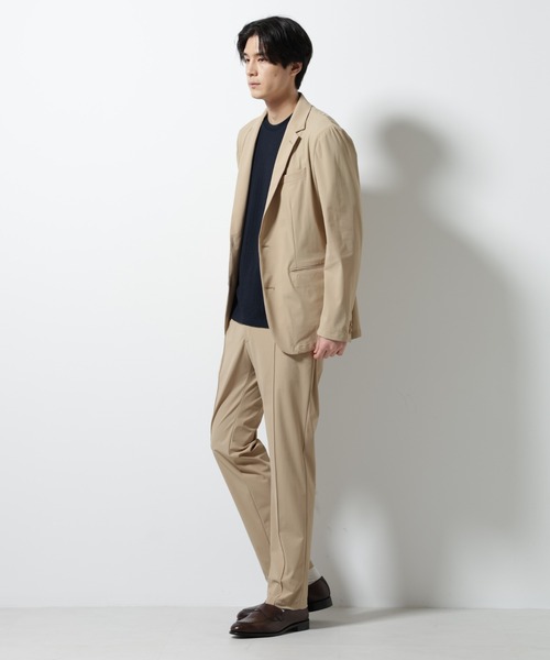 NANO universe(ナノユニバース)の「「N JACKET PREMIUM」クールタッチ4WAYストレッチジャケット撥水(テーラードジャケット・メンズ・ブラック/ベージュ・L/M/S)」の16枚目の写真