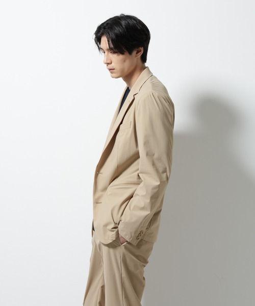 NANO universe(ナノユニバース)の「「N JACKET PREMIUM」クールタッチ4WAYストレッチジャケット撥水(テーラードジャケット・メンズ・ブラック/ベージュ・L/M/S)」の13枚目の写真