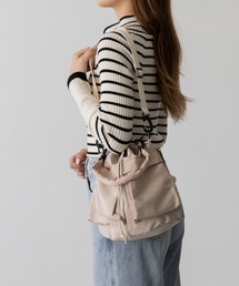 welleg（ウェレッグ）の「2way 巾着型ショルダーバッグ（ショルダーバッグ）」