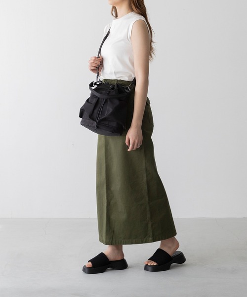 welleg(ウェレッグ)の「2way 巾着型ショルダーバッグ(ショルダーバッグ・レディース・ベージュ/ブラック/ホワイト/ブラウン/グリーン/グレー・フリー)」の20枚目の写真
