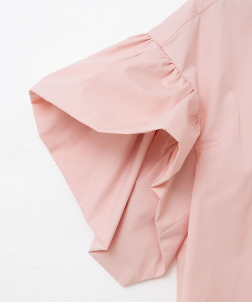 NOLLEY’S（ノーリーズ）の「ラッフルスリーブブラウス（シャツ/ブラウス・レディース・チャコールグレー/ベビーピンク/サックスブルー/ホワイト・38）」の22枚目の写真