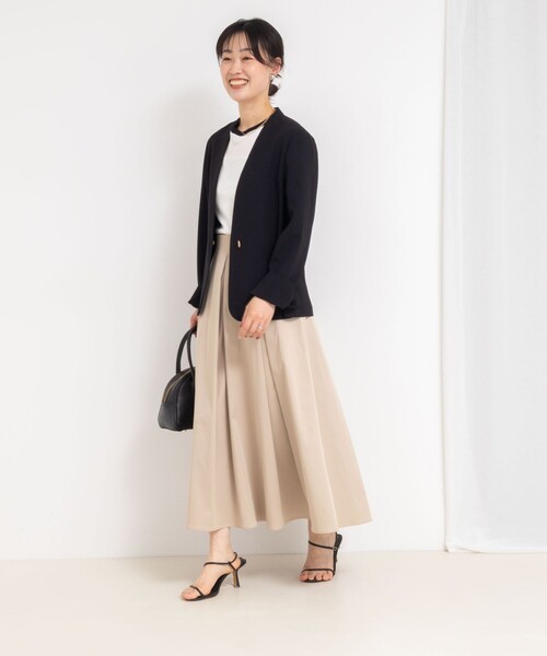 NOLLEY’S Sophi（ノーリーズソフィ）の「【追加】ウォッシャブルタフタタックフレアスカート（スカート・レディース・ブラック/ベージュ・38/36/34）」の16枚目の写真