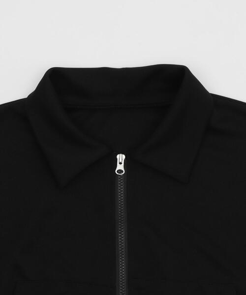 WOND（ウォンド）の「WOND/WジップSSトップ（スウェット・レディース・杢グレー/ブラック/ホワイト・FREE）」の21枚目の写真