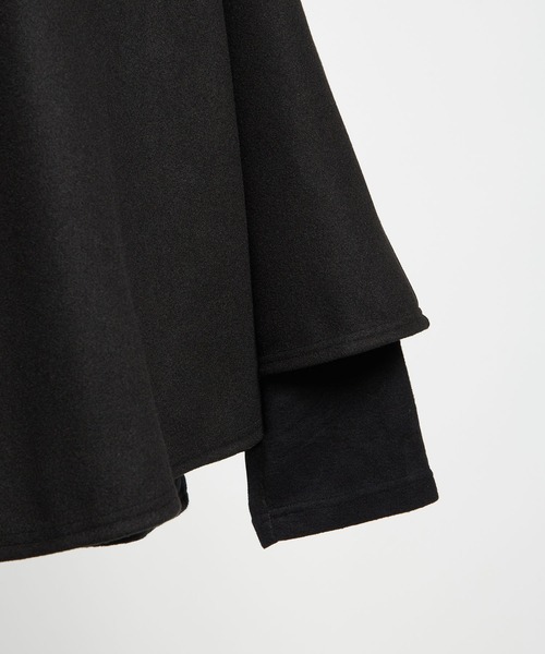 gomme（ゴム）の「ライトWジャージー　ポンチョ（ポンチョ・レディース・ネイビー/ブラック・MEDIUM）」の18枚目の写真