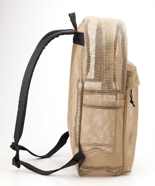 BILLABONG(ビラボン)の「BILLABONG メンズ MESH DAY BAG バックパック/リュック 【2025年夏モデル】/ビラボンメッシュバッグ(バックパック/リュック・メンズ・ベージュ/ブラック・FREE)」の4枚目の写真