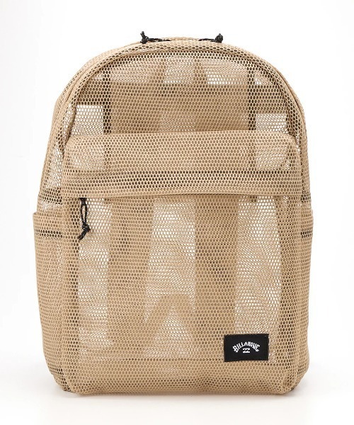 BILLABONG(ビラボン)の「BILLABONG メンズ MESH DAY BAG バックパック/リュック 【2025年夏モデル】/ビラボンメッシュバッグ(バックパック/リュック・メンズ・ベージュ/ブラック・FREE)」の3枚目の写真