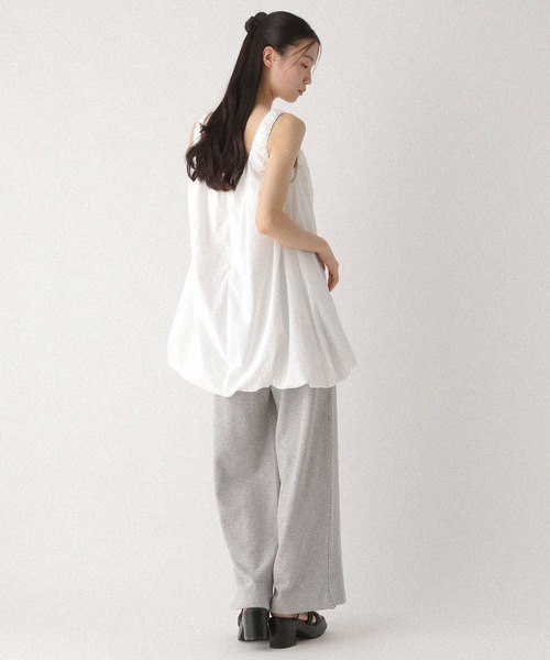 Heather（ヘザー）の「ギャザーバルーンミニワンピース　497384（ワンピース・レディース・オフホワイト/グレー系その他/ブラック・FREE）」の10枚目の写真