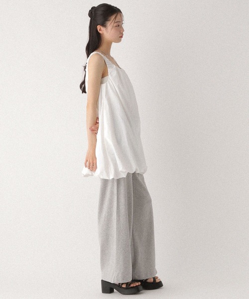 Heather（ヘザー）の「ギャザーバルーンミニワンピース　497384（ワンピース・レディース・オフホワイト/グレー系その他/ブラック・FREE）」の11枚目の写真