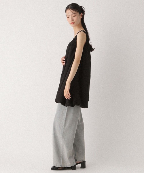 Heather（ヘザー）の「ギャザーバルーンミニワンピース　497384（ワンピース・レディース・オフホワイト/グレー系その他/ブラック・FREE）」の17枚目の写真