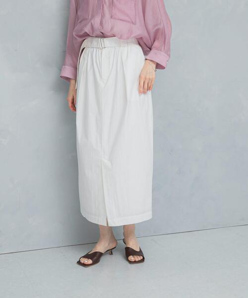 URBAN RESEARCH ROSSO WOMEN（アーバンリサーチ　ロッソ）の「ベルト付スカート（スカート・レディース・オレンジ/ホワイト/カーキ・FREE）」の17枚目の写真